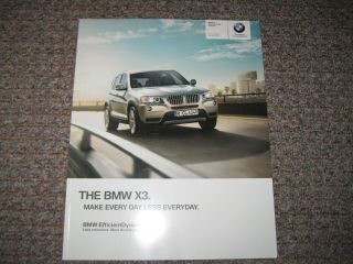 2011 Bmw X3 Series X3 Xdrive28i Xdrive35i Brochure