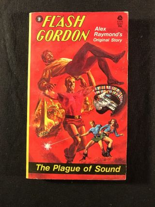 Flash Gordon Paperback Book 2 The Plague Of Sound Vintage 1974