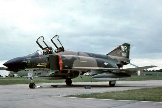 35mm Duplicate Aircraft Slide 66 - 7466 F - 4d 91st Tfs 81st Tfw Bentwaters 1976