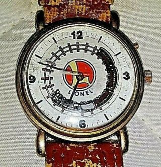 Lionel Trains Collectible Animated Train Watch With Circular Tin