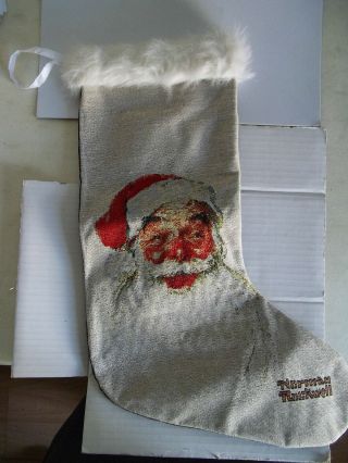 Norman Rockwell Light Up Santa Claus Christmas Stocking