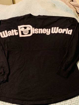 Walt Disney World Classic Black Spirit Jersey Adult Size Xl Sweater Authentic