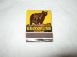 Vintage,  Collectible Yellowstone Park Company Matchbook