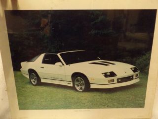 Vintage Posters - - 1988 Chevy Camaro Iroc - - 30th Anniversary Poster - - 16 " X 20 "