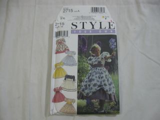 Style 2715 Kids Misses Dress Size A 3 - 8 Uncut Pattern Wedding Flower Girl Dress