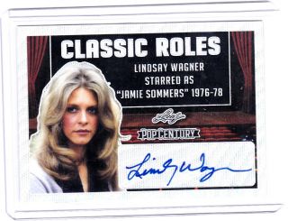 Lindsay Wagner 2019 Leaf Pop Century Metal Classic Roles Silver Wave Auto