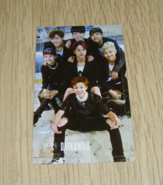 Bts Bangtan Boys 1st Album Dark & Wild Group C Photo Card Official