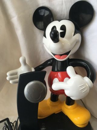 Vintage Disney Telemania Mickey Mouse Cordless Phone 2