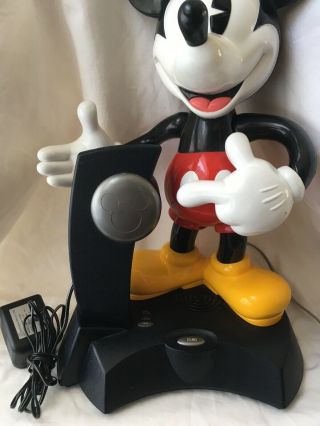Vintage Disney Telemania Mickey Mouse Cordless Phone 3