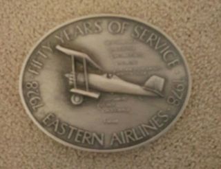 Eastern Airlines Eal Bronze Alloy Belt Buckle 50 Yrs Apollo 8 1978 Vintage Rare