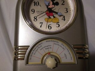 Vintage Seiko Disney Mickey Mouse Alarm Clock Sing A Long Musical Quartz Jukebox 2