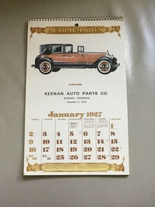Nos 1983 Calendar Automemories Of 1927 Antique Cars