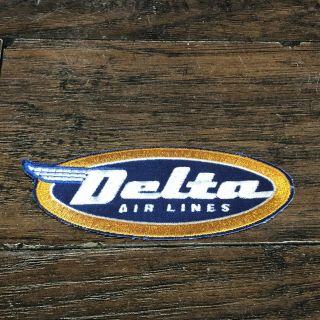 Vintage Delta Air Lines Pilot Mechanic Uniform Jacket Patch Yankee Fleet
