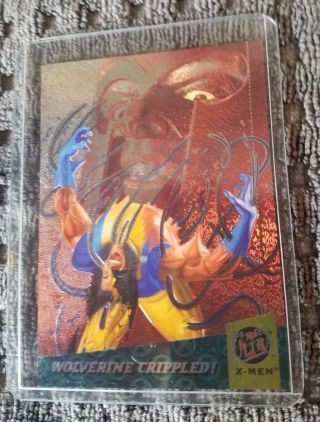 1994 Fleer Ultra X - Men Fatal Attractions Chase Card 4 Wolverine Crippled