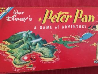 Walt Disney,  " Peter Pan " Board Game Complete (1953)