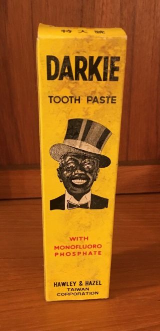 Vintage Darkie Toothpaste By Hawley & Hazel Taiwan Black Americana
