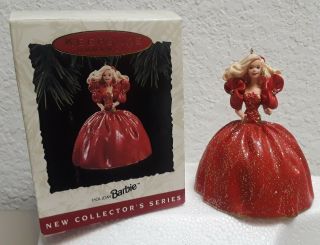 Holiday Barbie Christmas Tree Hallmark Keepsake Ornament 1993 1st In Series