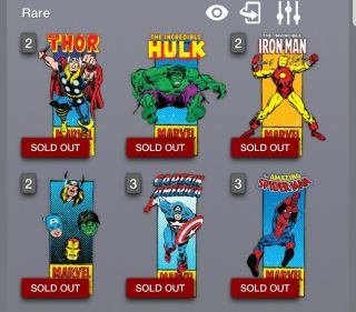 Topps Marvel Collect Digital Full Set Corner Boxes Series 2