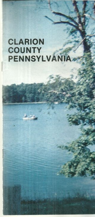 Vintage Brochure For Clarion County Pennsylvania 1978
