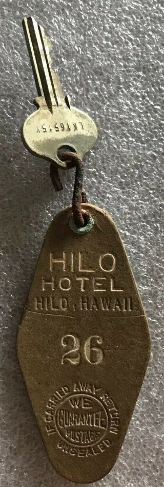 Vintage Hilo Hotel Hawaii Room Key Fob
