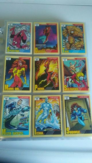 1991 Impel Marvel Universe Series Ii Trading Cards Complete 162 Set,  Holo H - 1