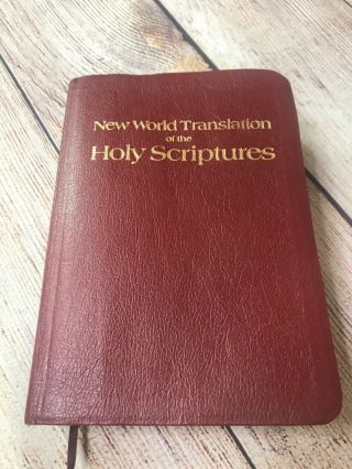 World Translation Of The Holy Scriptures Soft Cover Gold Edge Maroon 1984