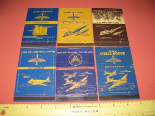 Ww2 Era U.  S.  Army Air Corps Themed Matchbook Cover Grouping 2 Originals