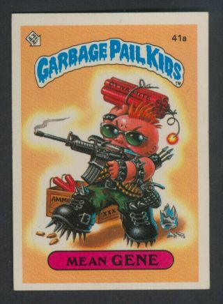 1985 Topps Garbage Pail Kids 41a Mean Gene (matte) -