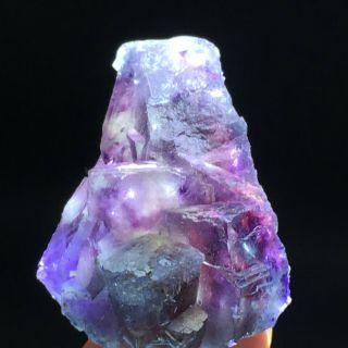 77.  5gNatural Purple Phantom Cube Blue Fluorite Mineral Specimen/Inner Mongolia 3