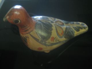 2 Vintage Hand Painted Ceramic Pottery Mexican Birds 5