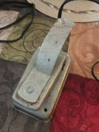 Vintage Electric Sewing Machine Foot Pedal With Knee Attachment