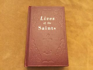 Vtg Catholic Book The Lives Of The Saints 1959 Pocket Size Religion Prayer