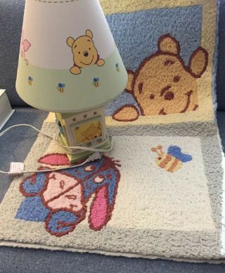 Disney Winnie The Pooh Kidsline Rug & Lamp Piglet,  Eeyore,  & Tigger