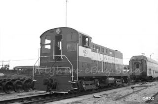 B&w Negative Auto - Train Railroad Diesel Switcher 621 Sanford,  Fl 1972