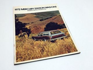 1972 Mercury Montego Mx Meteor Marquis Station Wagons Brochure