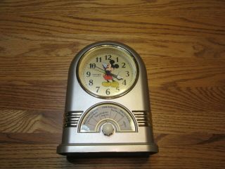 Vintage Seiko Mickey Mouse Musical Sing Along Alarm Clock - - Weak Speaker