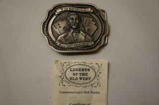 vintage belt buckle - legends of the old west,  Wild Bill Hickok 2
