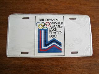 Vintage Xiii Olympic Winter Games Lake Placid 1980 License Plate