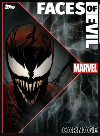 Topps Marvel Collect Digital Faces Of Evil Wave 2 Carnage Motion Rare