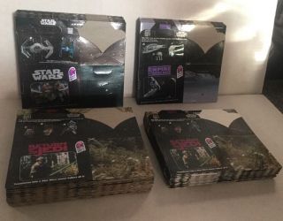 1996 Taco Bell Star Wars Trilogy Empire Return Jedi Kids Meal Boxes Set 4
