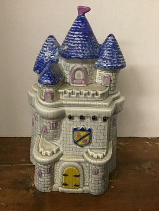 Treasure Craft Disney Cinderella Castle Cookie Jar