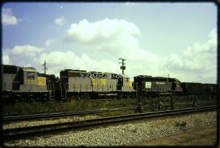 Osld Railroad Slide Louisville & Nashville L&n 1227 Sd40 Elkhart In 