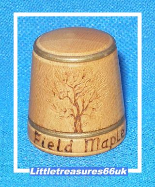 Turned Wood By Innis Mitchell Thimble.  Field Maple