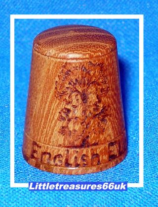 Turned Wood By Innis Mitchell Thimble.  English Elm