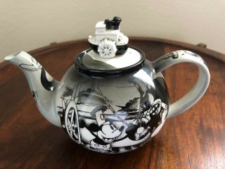 Disney Showcase Paul Cardew Teapot Mickey Steamboat Willie Hard To Find,  Rare