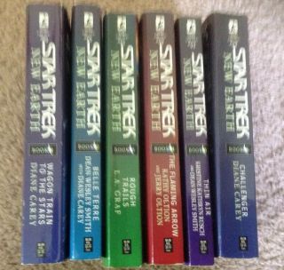 Star Trek Earth Book Set Volume 1,  2,  3,  4,  5,  6.