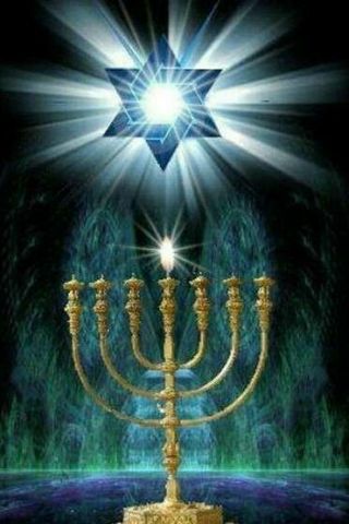Jerusalem Jewish Minorah Star Of David Magnet 2.  5 " X 3.  5 "