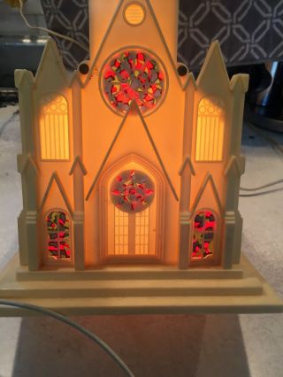 Vintage Raylite Electric Musical Light Up Plastic Christmas 4