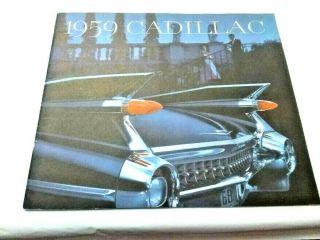 1959 Cadillac Full Line Sales Brochure W/memo To Customer,