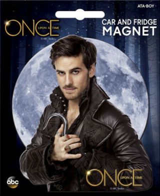 Once Upon A Time Tv Series Hook Figure With Moon Die - Cut Car Magnet,
